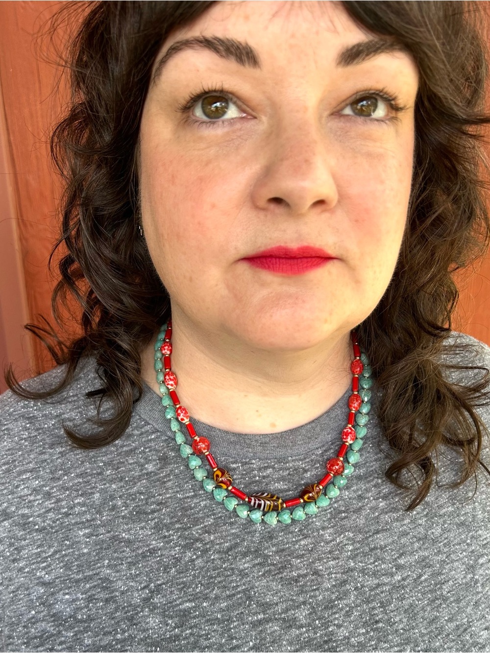 Amazonite heart necklace - Picture 2 of 6